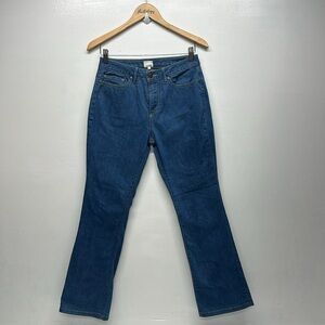 Ann Mashburn Jeans Straight Leg 5 Pocket Denim Pants Cotton Stretch Blue Size 27